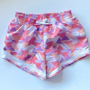Hind Athletic Shorts - Girls 10/12 - Pink White Purple